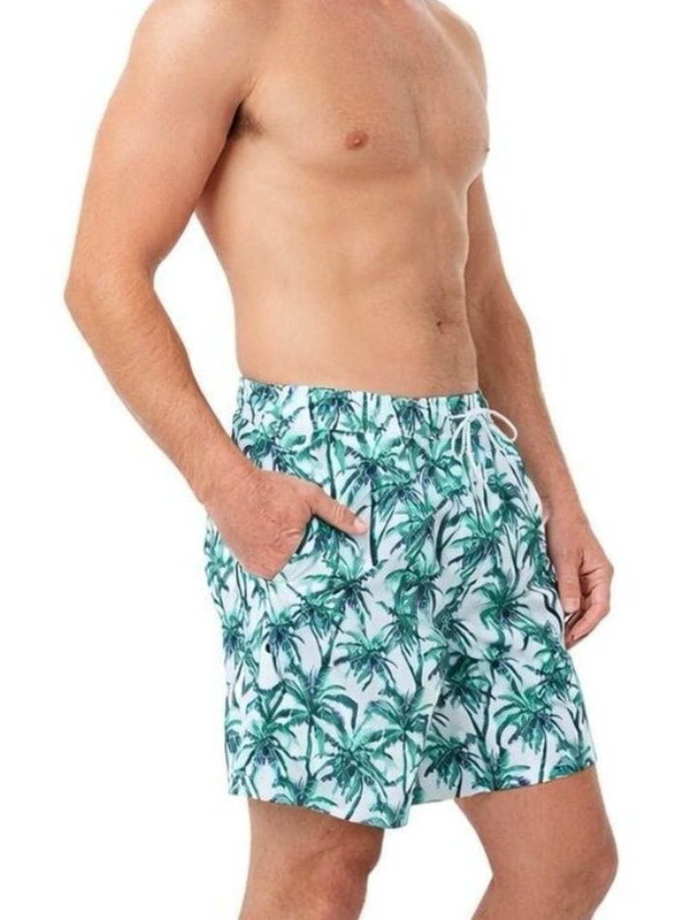 Bonobos Tropical Palm Tree Print Swim Trunks